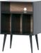 WOOOD James Kastje - Grenen - Zwart/Noten - 83x60x44 cm - Industrieel