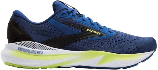 Brooks Adrenaline GTS 24 Hardloopschoenen Heren - Donkerblauw/Geel/Zwart - Maat 45.5