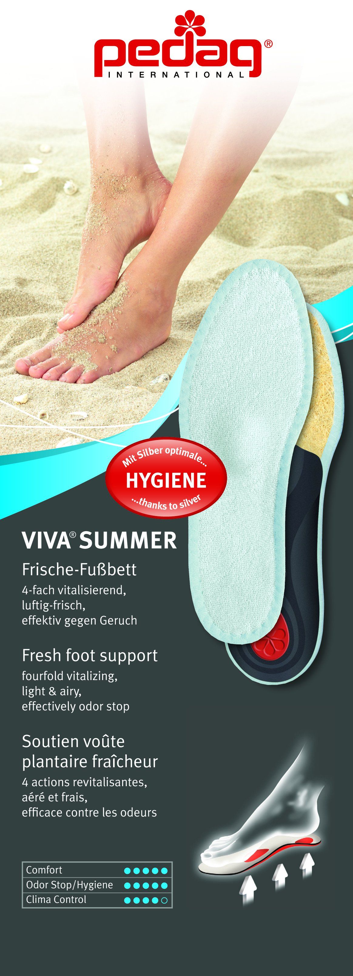 Pedag Viva Summer inlegzolen - Maat 38