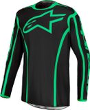Alpinestars Fluid Apex V2 Motocross-trui - Zwart/neon-groen - S