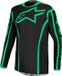 Alpinestars Fluid Apex V2 Motocross-trui - Zwart/neon-groen - S