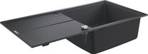 GROHE K400 Composiet Spoelbak met afdruipgedeelte - 100cm - Inbouw - Granite Black