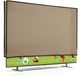 kwmobile tv hoes voor 55" TV cover - Beschermhoes voor televisie - Voor binnengebruik - Tegen vuil en stof - In beige