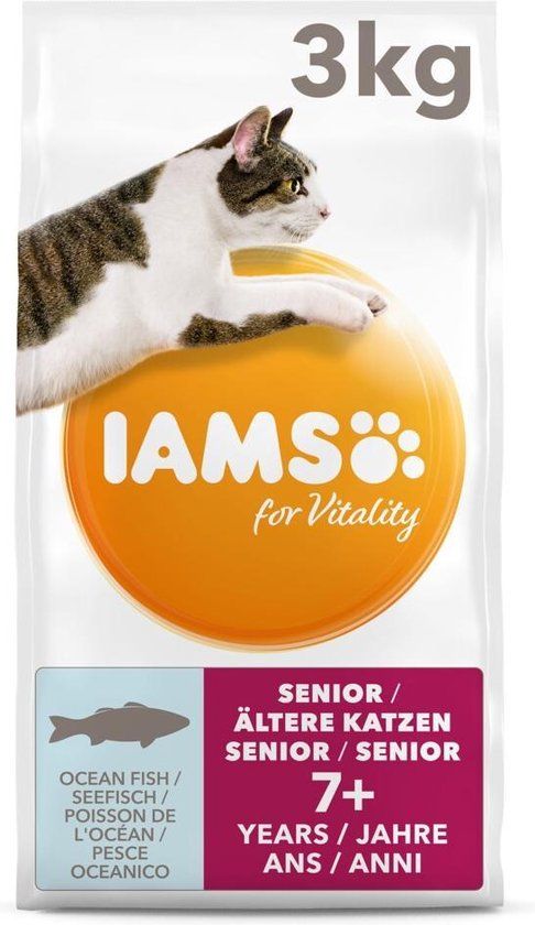 IAMS for Vitality Senior Vis kattenvoer 3 kg