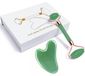 Merkloos Gua Sha Tool 100% Natuurlijke Jade - Gezichtsmassage Apparaat - Rimpel/Oog Wallen Behandeling - Rug Spa - Hoogwaardige Kwaliteit - Handgemaakt Hartvormig