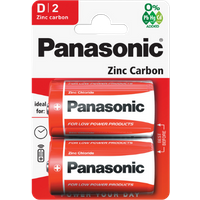 Panasonic Zink Koolstof D Batterijen - 2 stuks