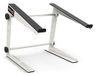Audibax TOP-5W laptopstandaard voor DJ-cabine of studio, in hoogte verstelbaar van 16,5 tot 25,5 cm, incl. beschermhoes, opvouwbaar, voor DJ, van staal