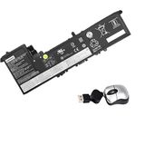 Amsahr Vervangende laptop batterij voor LEN L19M3PD3, Pro13 2020, S540 13ARE, S540-13, S540 13IML- Inclusief Mini Optical Mouse