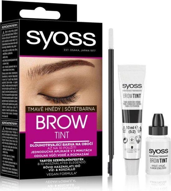 Syoss Brow Tint - Dark Brown - 10ml