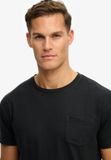 Superdry Classic Cotton Linen Pocket T-shirt Heren Zwart XXL