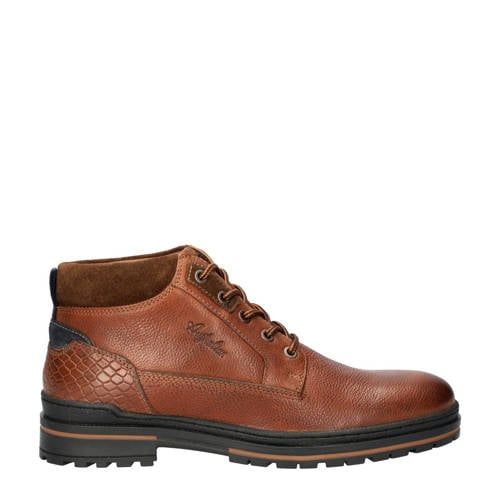 Australian Australian Middelburg leren veterboots cognac