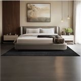 Tectake® Kortpolig Vloerkleed - 160 x 230 cm - Zwart