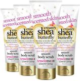 Treaclemoon Creamy Shea Butterfly Body Scrub - 4 x 225 ml - Voordeelverpakking