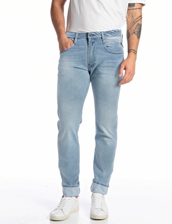 Replay Jeans Anbass M914y000261c42 010 Mid Blue Power Mannen Maat - W32 X L34
