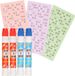 Merkloos 4x Bingostiften/markeerstiften - 2x stuks in de kleuren blauw/rood met 200 papieren bingokaarten van 1-90