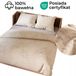GRAVIRA Dekbedovertrek 160x200cm Katoen Satijn Beige Boho Geometrisch