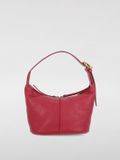 Coccinelle Mini ZipClosure Leather Handbag Wo - Red Clutch Bags