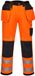 Portwest PW3 Hi-Vis Werkbroek met Holster Pockets T501 - Oranje/Zwart - 30