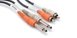 Hosa Technology Hosa CPR-201 Stereoint.con. Dual 1/4in TS to Dual RCA 1 m