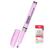 A2ZWORLD Markeerstiften, 6 stuks, 1-3 mm, voor kantoor en school, schrijfwarenmarkers in 6 heldere kleuren, gesorteerd (pastel)