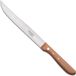 Robert Herder Couteau universel – Dos pointu – Inox – Lame 18 cm – Manche bois de cerisier