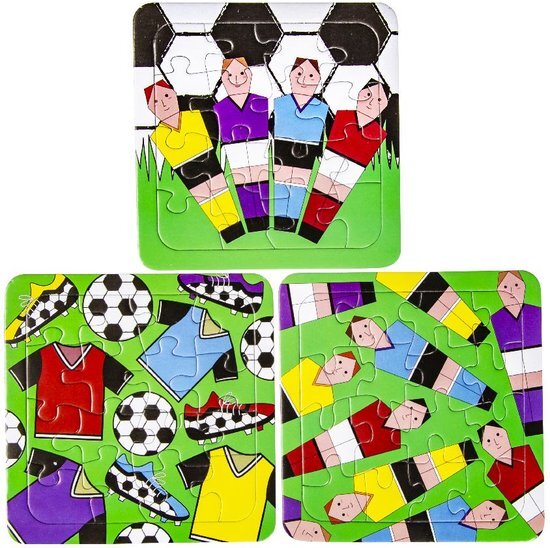 FG 3 Stuks Voetbal Puzzel - Puzzels - Legpuzzels - STEM - Educatief