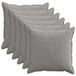 vidaXL Kussensloop 6 st houten lichtgrijs 70 x 70 cm corduroy