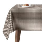 Martina Home Petit Vichy tafelkleed TEFLONIERT GECONFECTIONEERD BRUIN 140 rond