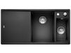 Blanco Silgranit spoelbak, 990x500 mm, met afvoerbediening en toebehoren, InFino, antraciet