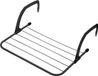 Sans marque Étagère de séchage pour radiateur Étagère de séchage pliable pour balcon 3 m de longueur 50 x 33 x 16 cm Acier peint
