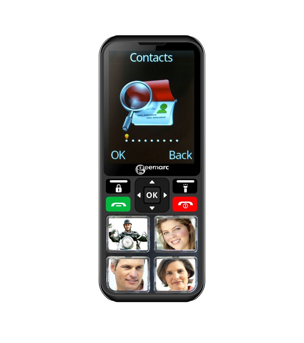 Geemarc CL8000 senioren telefoon 4G - Zwart - 2.8 inch scherm - Nano SIM - 2 jaar garantie