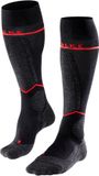 FALKE SK4 met compressie wol functioneel materiaal compressie skisokken dames zwart - maat 41-42