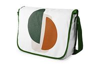 Bonamaison Digitale bedrukte Messenger schooltas met kaki riem voor studenten, crossbody tas, koerierstas, schoudertas voor kinderen, meisjes, jongens, maat: 29x36 cm