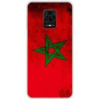Xiaomi Bedrukt siliconen hoesje compatibel met Xiaomi Redmi Note 9S Drapeau maroc