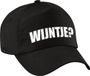 Bellatio Decorations Wijntje tekst feest petje - baseballcap - zwart