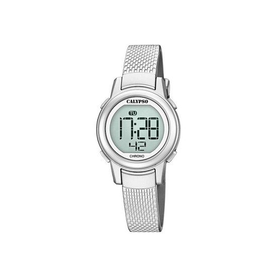 Calypso K5736/1 Digital Watch 30mm Grey/Silver - Kids' Watch
