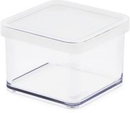 Rotho - Voorraadbus - Vershouddoos - Voorraadpot 10x10x7 cm Transparant / Wit 500 ml