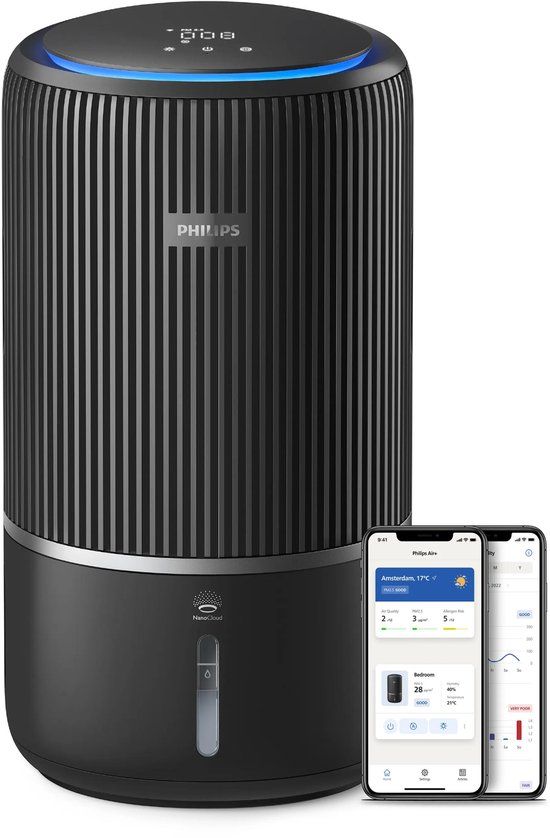 Philips PureProtect Water 3400-serie Slimme 2-in-1 luchtzuiveraar en bevochtiger AC3421/13R1