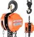 VEVOR 3T Handkettingtakel, 3 M Hefhoogte, Zware Kettingtakel met G80-Ketting, Handtakel, Kettingtakel voor Garages, Magazijnen, Automachines, Oranje