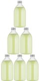 Claudius Cosmetics B.V. Scrubzout Fresh Ginger - 650 gram - Fles met aluminium dop - set van 6 stuks - Hydraterende Lichaamsscrub