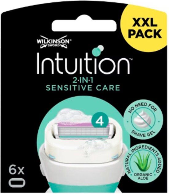 Wilkinson Sword Intuition 2-in-1 Sensitive Care Navulmesjes - 6 stuks