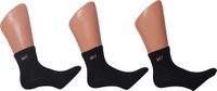 Fila – Set van 3 paar unisex enkelsokken – Zwart – 39-42