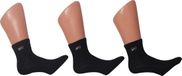 Fila – Set van 3 paar unisex enkelsokken – Zwart – 39-42