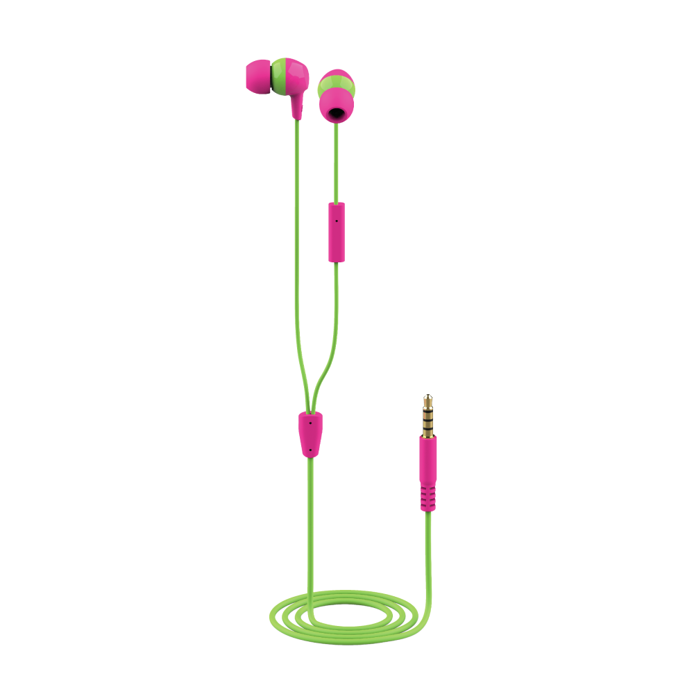 Trust Buddi - In-Ear Kinderhoofdtelefoon - Groen/Roze