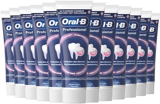Oral-B Tandpasta Professional Tandvleesbescherming Frisse Munt - 12 x 75 ml