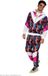 Finidi Retro trainingspak 80's Unisex L Regenboog/Roze