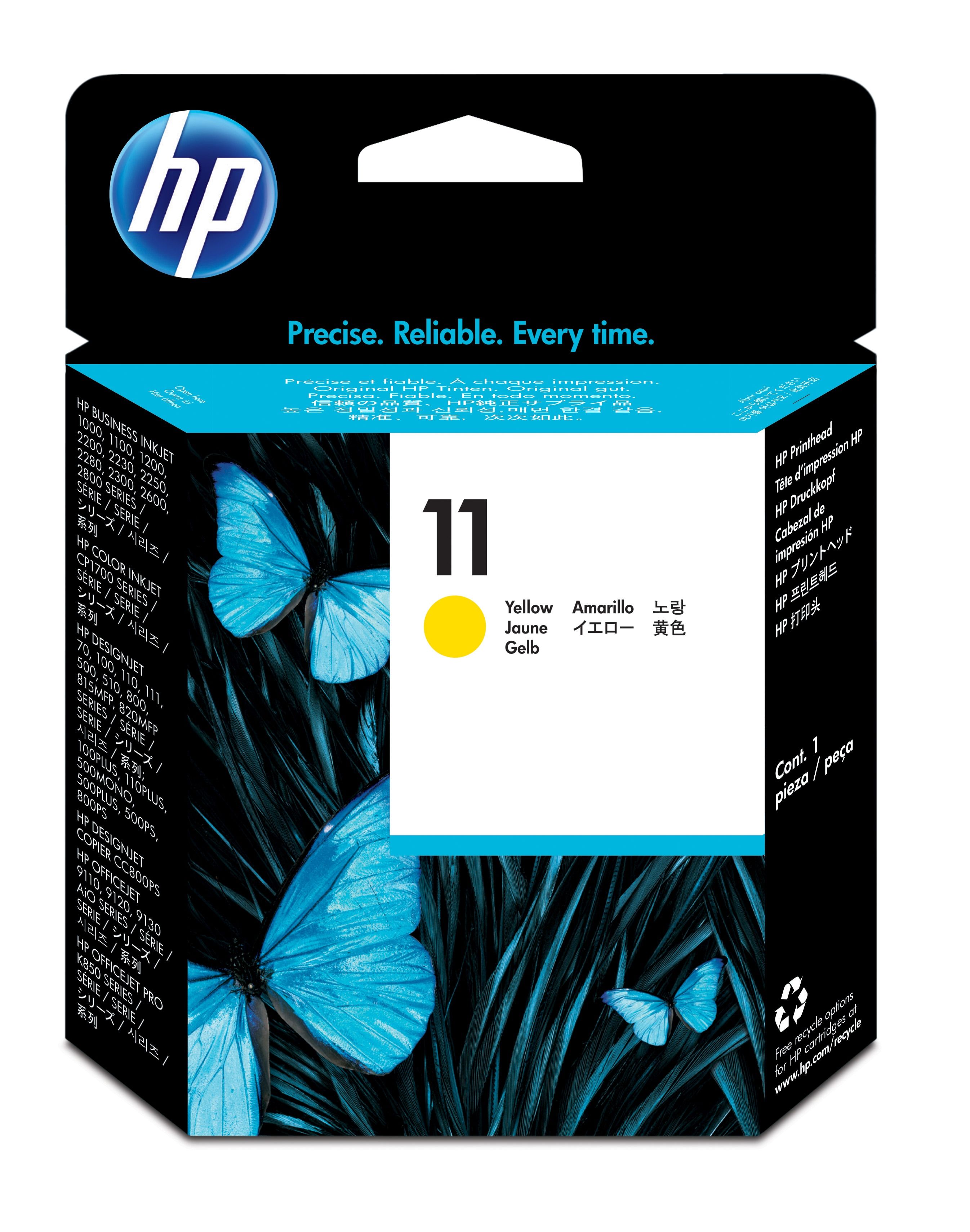 HP 11 Printkop - Geel
