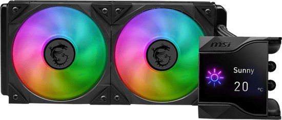 MSI MPG CORELIQUID D240 - CPU koeling - Vloeistofkoelsysteem processor - 240 mm