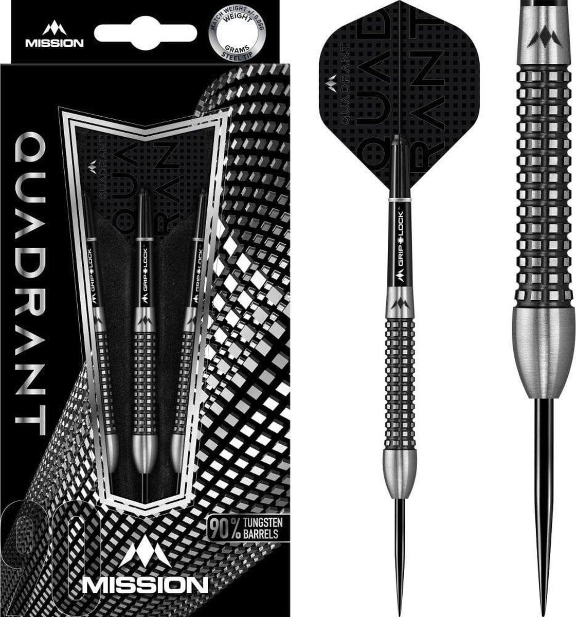 Mission Quadrant M3 Darts - 21 Gram - Zwart