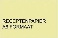 Quantore Receptpapier Fastprint A6 80gr Kanariegeel